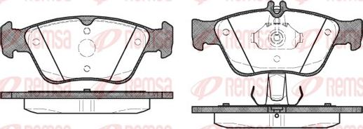 Remsa 0586.10 - Гальмівні колодки, дискові гальма autozip.com.ua