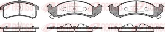 Remsa 0537.02 - Гальмівні колодки, дискові гальма autozip.com.ua