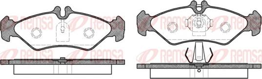 Remsa 0579.00 - Гальмівні колодки, дискові гальма autozip.com.ua