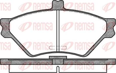 Remsa 0574.00 - Гальмівні колодки, дискові гальма autozip.com.ua