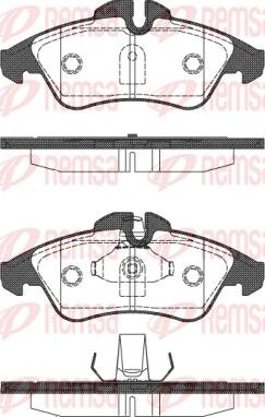 Remsa 0578.10 - Гальмівні колодки, дискові гальма autozip.com.ua