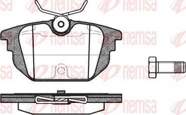 Remsa 0692.00 - Гальмівні колодки, дискові гальма autozip.com.ua