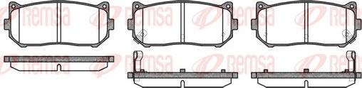 Remsa 0649.02 - Гальмівні колодки, дискові гальма autozip.com.ua