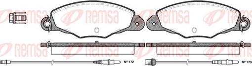 Remsa 0659.04 - Гальмівні колодки, дискові гальма autozip.com.ua