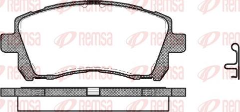 Remsa 0655.02 - Гальмівні колодки, дискові гальма autozip.com.ua