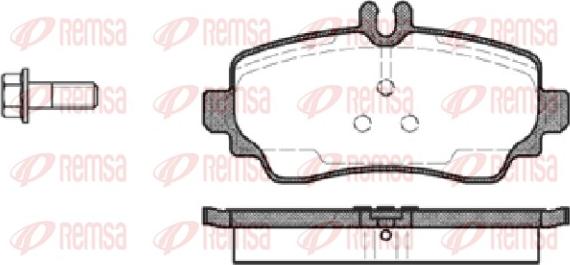 Remsa 0650.00 - Гальмівні колодки, дискові гальма autozip.com.ua