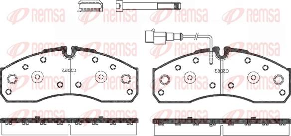 Remsa 0651.42 - Гальмівні колодки, дискові гальма autozip.com.ua