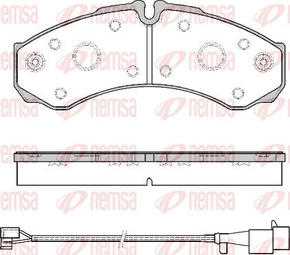 Remsa 0651.52 - Гальмівні колодки, дискові гальма autozip.com.ua