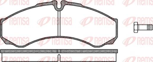 Remsa 0651.10 - Гальмівні колодки, дискові гальма autozip.com.ua