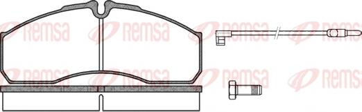 Remsa 0651.12 - Гальмівні колодки, дискові гальма autozip.com.ua