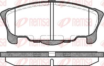 Remsa 0657.00 - Гальмівні колодки, дискові гальма autozip.com.ua