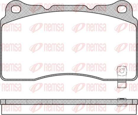 Remsa 0666.04 - Гальмівні колодки, дискові гальма autozip.com.ua