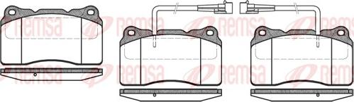 Remsa 0666.02 - Гальмівні колодки, дискові гальма autozip.com.ua