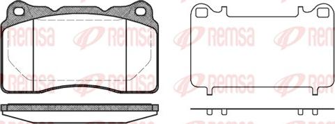 Remsa 0666.10 - Гальмівні колодки, дискові гальма autozip.com.ua