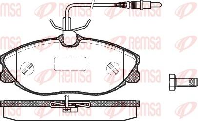 Remsa 0604.04 - Гальмівні колодки, дискові гальма autozip.com.ua