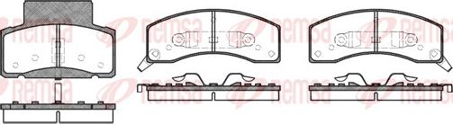 Remsa 0616.02 - Гальмівні колодки, дискові гальма autozip.com.ua