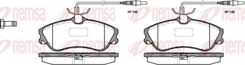 Remsa 0634.04 - Гальмівні колодки, дискові гальма autozip.com.ua