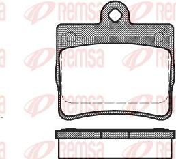 Remsa 0630.00 - Гальмівні колодки, дискові гальма autozip.com.ua