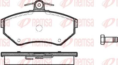 Remsa 0631.10 - Колодка гальм. диск. AUDI A4.VW PASSAT 3B2 передн. вир-во REMSA autozip.com.ua