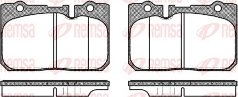 Remsa 0679.00 - Гальмівні колодки, дискові гальма autozip.com.ua