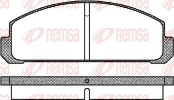 Remsa 0099.20 - Гальмівні колодки, дискові гальма autozip.com.ua