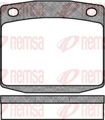 Remsa 0095.00 - Гальмівні колодки, дискові гальма autozip.com.ua