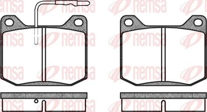 Remsa 0045.32 - Гальмівні колодки, дискові гальма autozip.com.ua