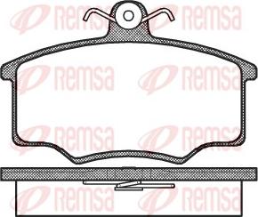 Remsa 0046.00 - Гальмівні колодки, дискові гальма autozip.com.ua