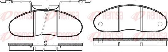 Remsa 0048.02 - Гальмівні колодки, дискові гальма autozip.com.ua