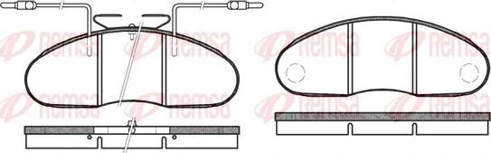 Remsa 0048.12 - Гальмівні колодки, дискові гальма autozip.com.ua