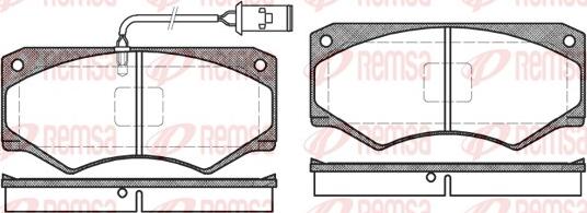 Remsa 0047.52 - Гальмівні колодки, дискові гальма autozip.com.ua