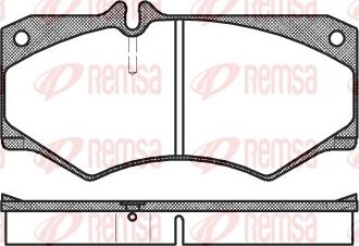 Remsa 0047.30 - Гальмівні колодки, дискові гальма autozip.com.ua