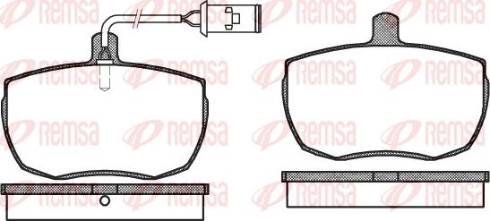 Remsa 0056.22 - Гальмівні колодки, дискові гальма autozip.com.ua