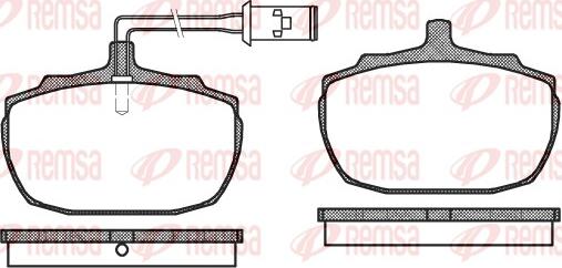 Remsa 0057.02 - Гальмівні колодки, дискові гальма autozip.com.ua