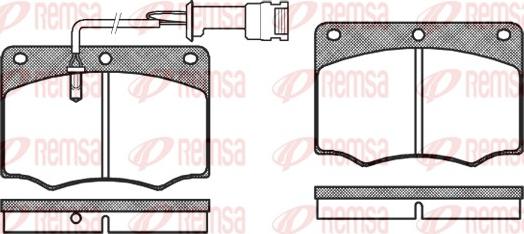 Remsa 0064.02 - Гальмівні колодки, дискові гальма autozip.com.ua