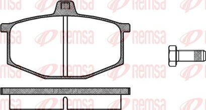 Remsa 0060.00 - Гальмівні колодки, дискові гальма autozip.com.ua