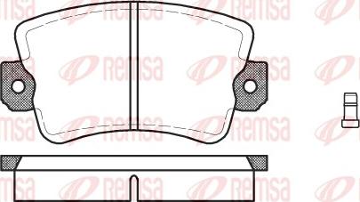 Remsa 0061.02 - Гальмівні колодки, дискові гальма autozip.com.ua