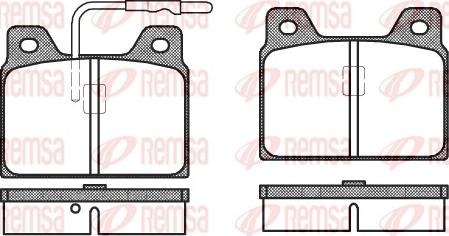 Remsa 0068.02 - Гальмівні колодки, дискові гальма autozip.com.ua