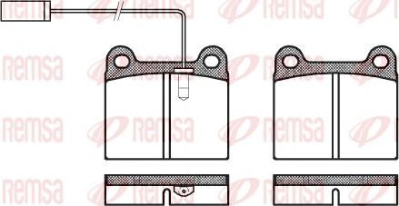 Remsa 0006.91 - Гальмівні колодки, дискові гальма autozip.com.ua