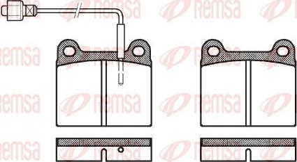 Remsa 0006.02 - Гальмівні колодки, дискові гальма autozip.com.ua