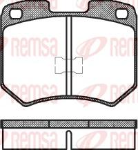 Remsa 0019.00 - Гальмівні колодки, дискові гальма autozip.com.ua