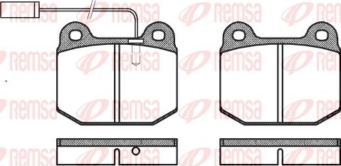 Remsa 0014.21 - Гальмівні колодки, дискові гальма autozip.com.ua