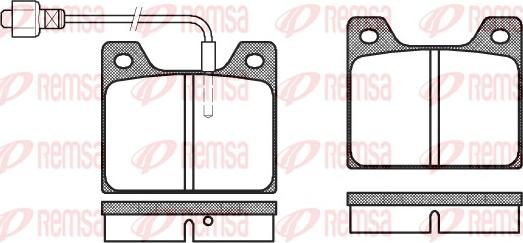 Remsa 0013.02 - Гальмівні колодки, дискові гальма autozip.com.ua