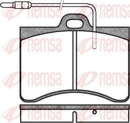 Remsa 0086.04 - Гальмівні колодки, дискові гальма autozip.com.ua