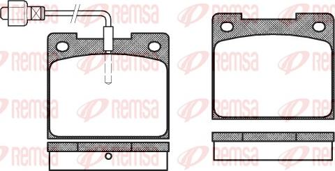 Remsa 0039.02 - Гальмівні колодки, дискові гальма autozip.com.ua