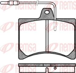 Remsa 0035.04 - Гальмівні колодки, дискові гальма autozip.com.ua