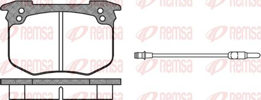 Remsa 0030.02 - Гальмівні колодки, дискові гальма autozip.com.ua