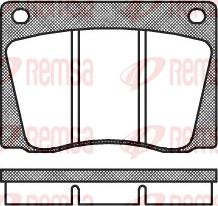 Remsa 0037.00 - Гальмівні колодки, дискові гальма autozip.com.ua