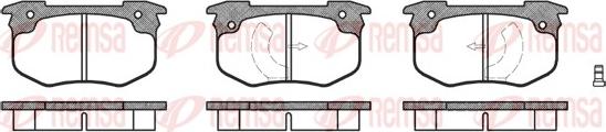 Remsa 0029.12 - Гальмівні колодки, дискові гальма autozip.com.ua