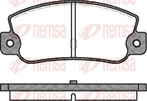 Remsa 0025.30 - Гальмівні колодки, дискові гальма autozip.com.ua